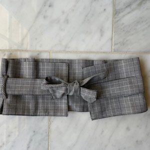 Zara accessories- Plaid waist belt